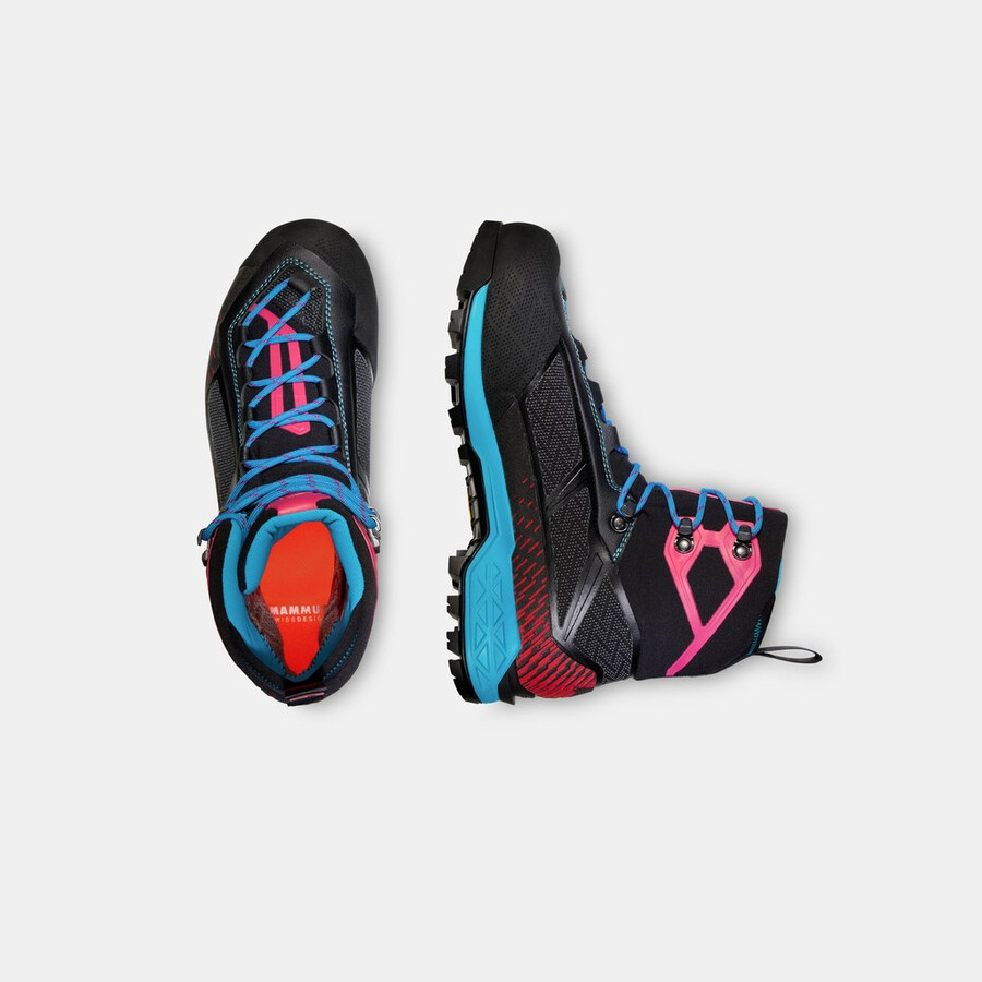 taiss light mid gtx dame svart-azalea