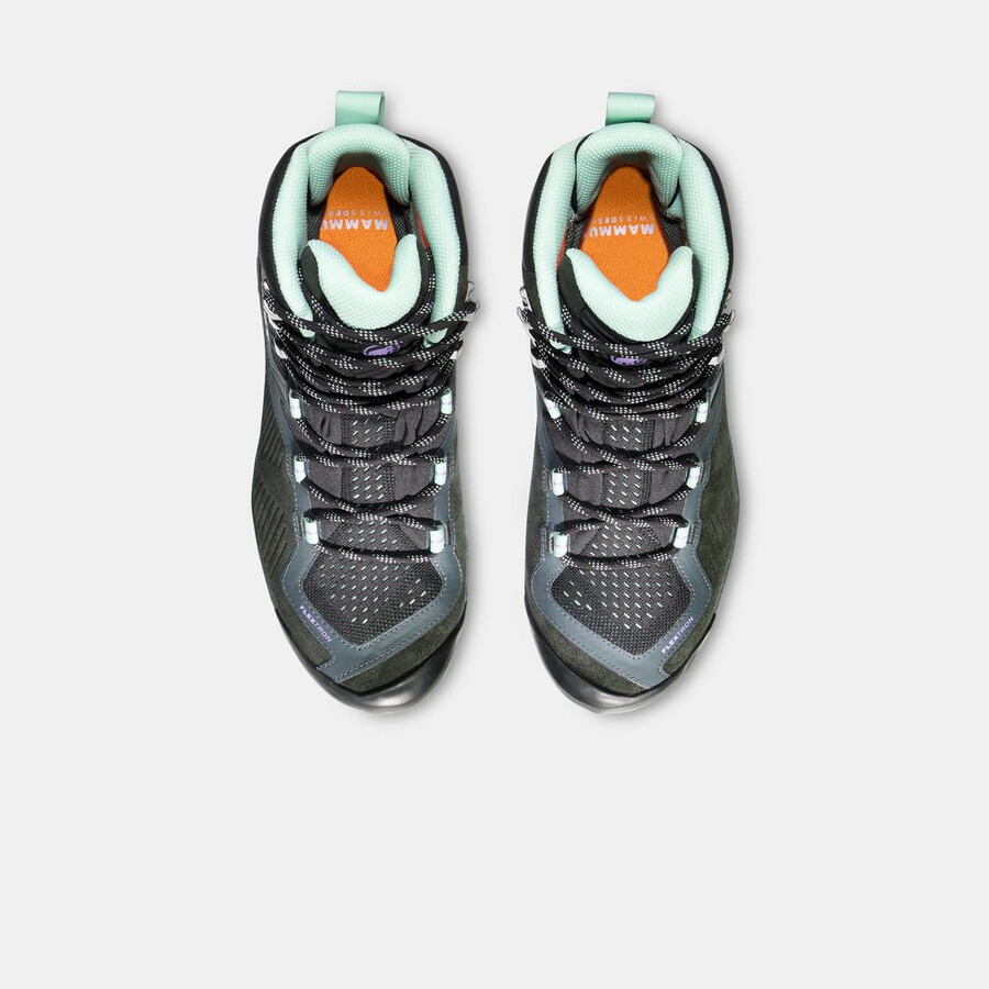 sapuen high gtx dame mørk stål-neo mint